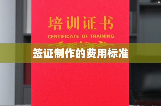 通渭签证制作的费用标准